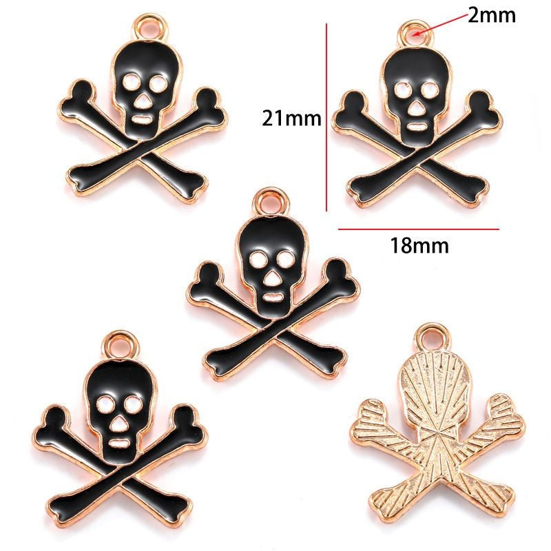5PCS Halloween Style Theme Jewelry Making Findings Charm #2