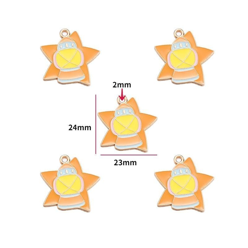 5PCS Halloween Style Theme Jewelry Making Findings Charm #3