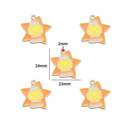 5PCS Halloween Style Theme Jewelry Making Findings Charm #3