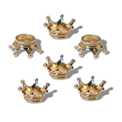 5PCS Crown Brass Spacer Bead