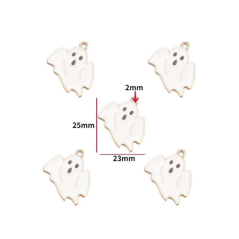 5PCS Halloween Style Theme Jewelry Making Findings Charm #1