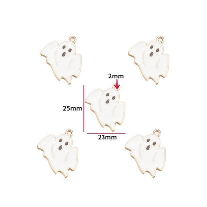 5PCS Halloween Style Theme Jewelry Making Findings Charm #1