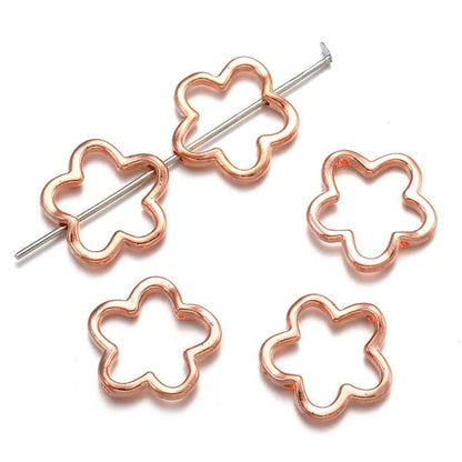 20PCS Flower Jewelry Making Findings Connector 15x15mm