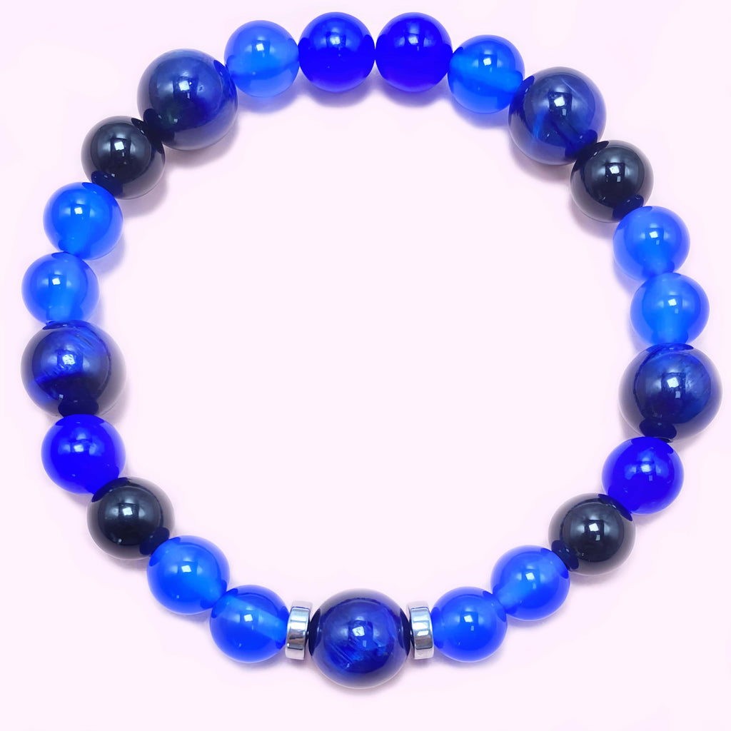 Blue Tiger's Eye to Improve Sleep Crystal Bracelet