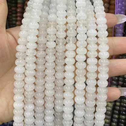 Round Rondelle Beads 2x4mm 4x6mm 5x8mm Quartz/Jasper/Agate