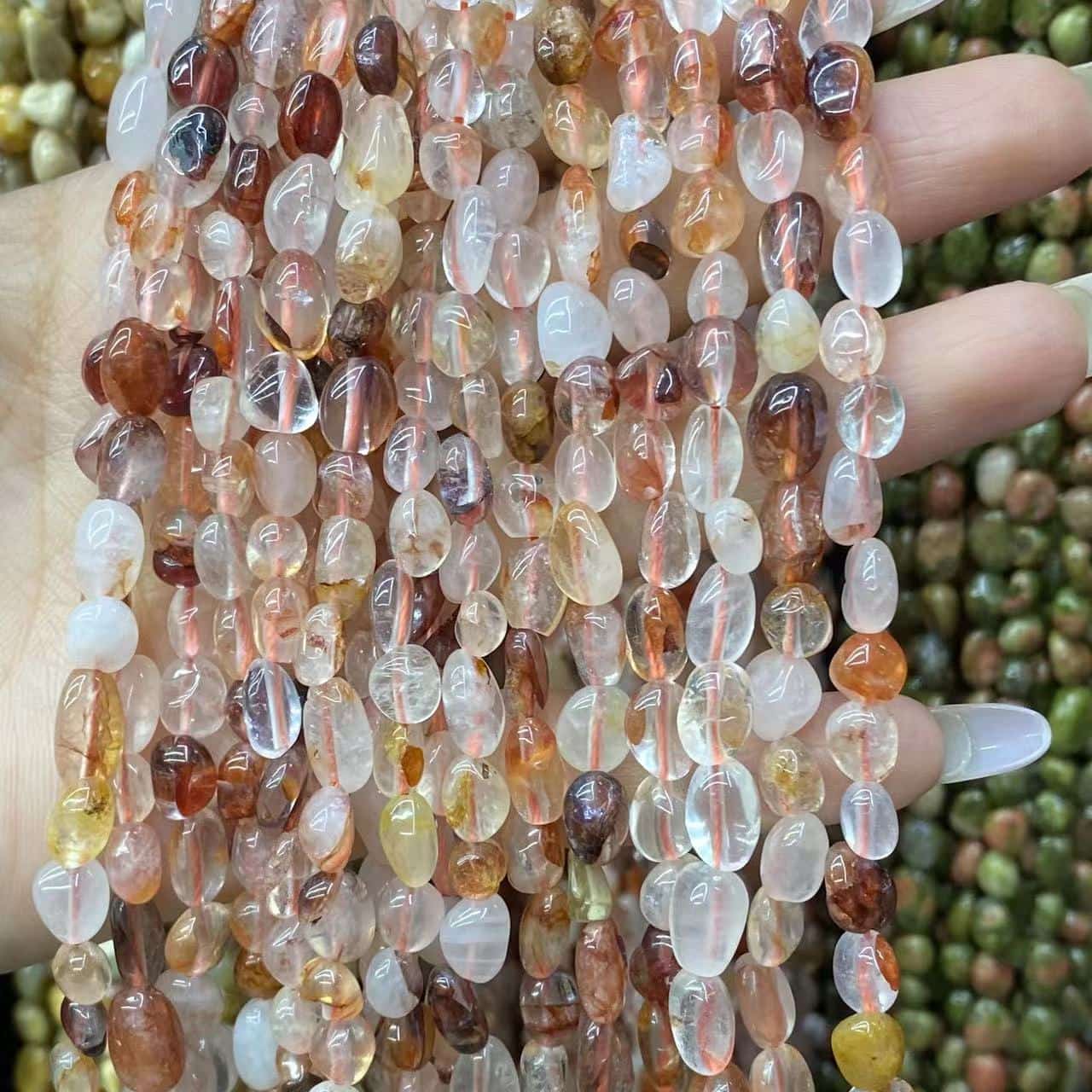 Irregular Smooth Beads 6-8mm Gemstone/Quartz/Jasper/Agate