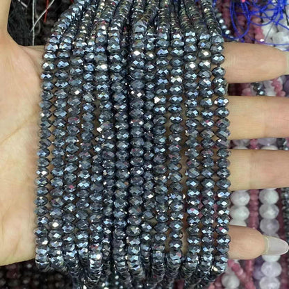 Faceted Rondelle Beads 2x3mm 3x4mm Gemstone/Quartz/Jasper/Agate