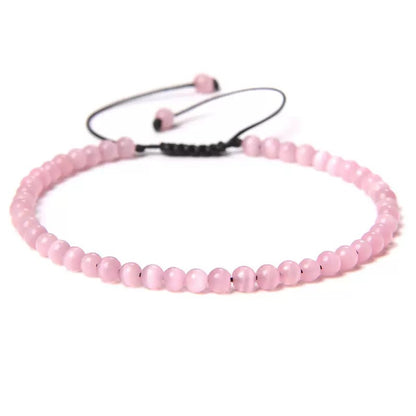 Beads Bracelet Adjustable Rope String Braided Bracelets 4mm 6mm 8mm