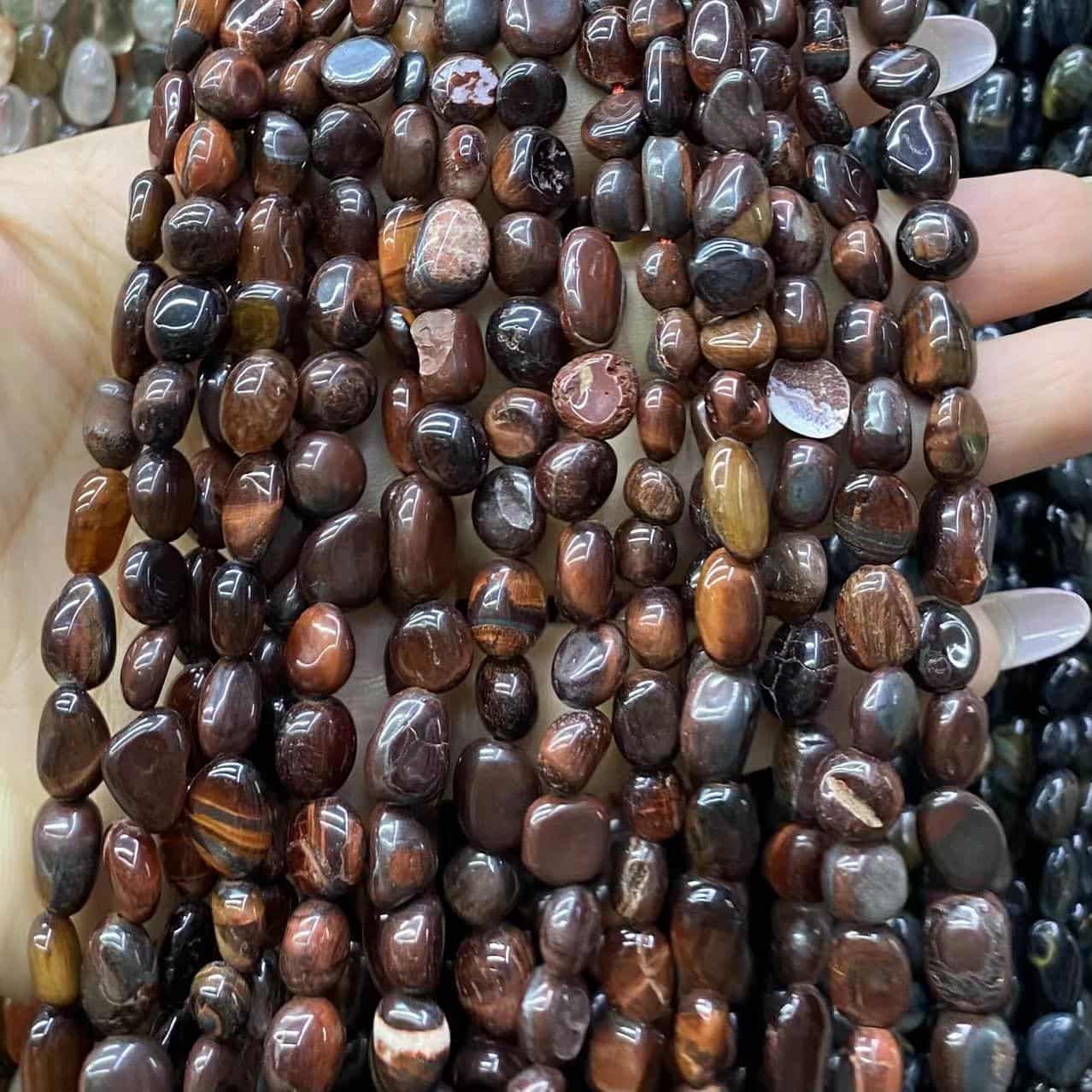 Irregular Smooth Beads 6-8mm Gemstone/Quartz/Jasper/Agate