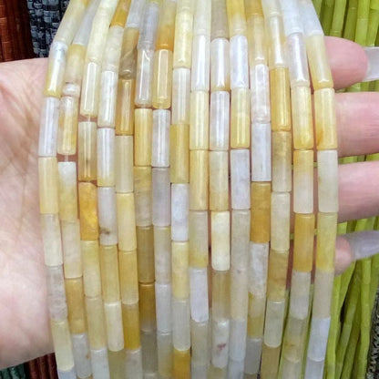 Cylindrical Tube Beads 4x13mm Quartz/Jasper/Agate/Crystal