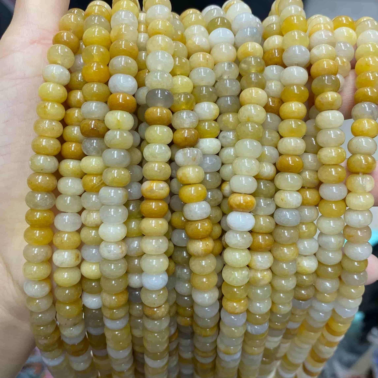 Round Rondelle Beads 2x4mm 4x6mm 5x8mm Quartz/Jasper/Agate