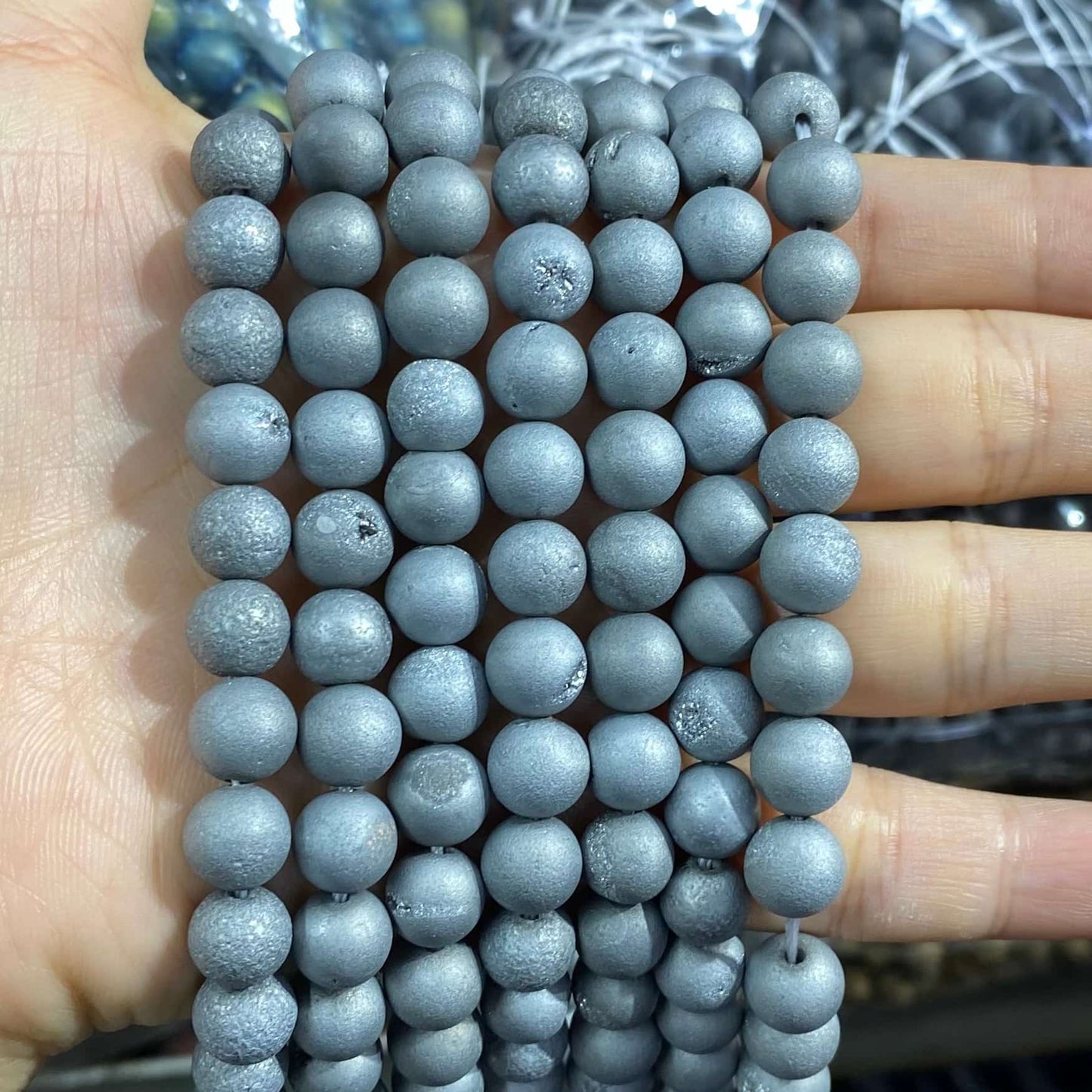 #1 Round Aagte Beads 6mm/8mm/10mm/12mm