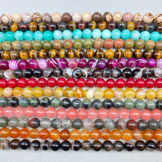 Wholesale  Gemstone Beads 4mm 6mm 8mm 10mm 12mm  Loose Bead -Free Shipping（II）