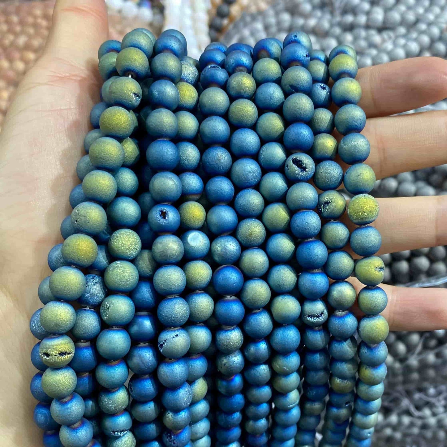 #1 Round Aagte Beads 6mm/8mm/10mm/12mm