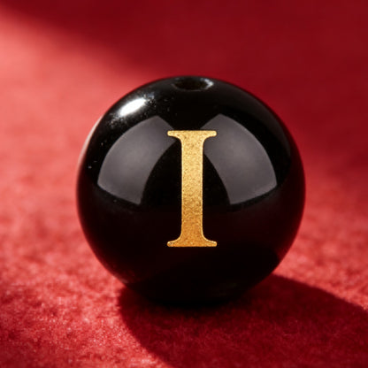 Natural Red Agate Beads - 26 Alphabet Loose Beads for Engraving Customization DIY