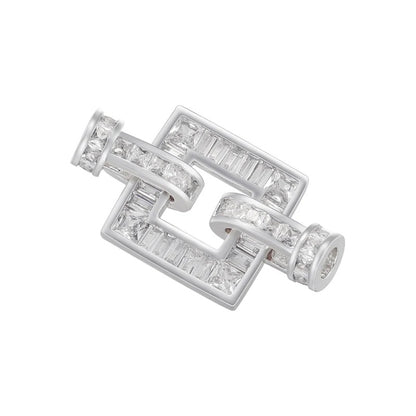 1 Pcs Hooks Accesories Supplies Brass Cubic Zirconia Connectors