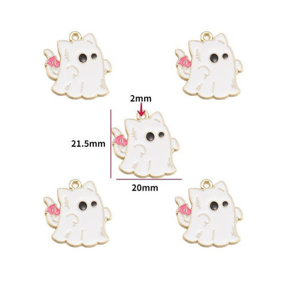 5PCS Halloween Style Theme Jewelry Making Findings Charm #3