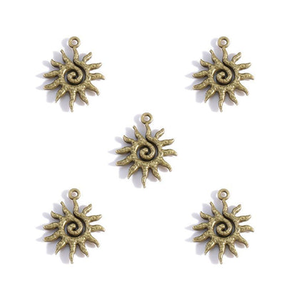 5 PCS Sun Style Jewelry Making Findings Charm Multi Sizes