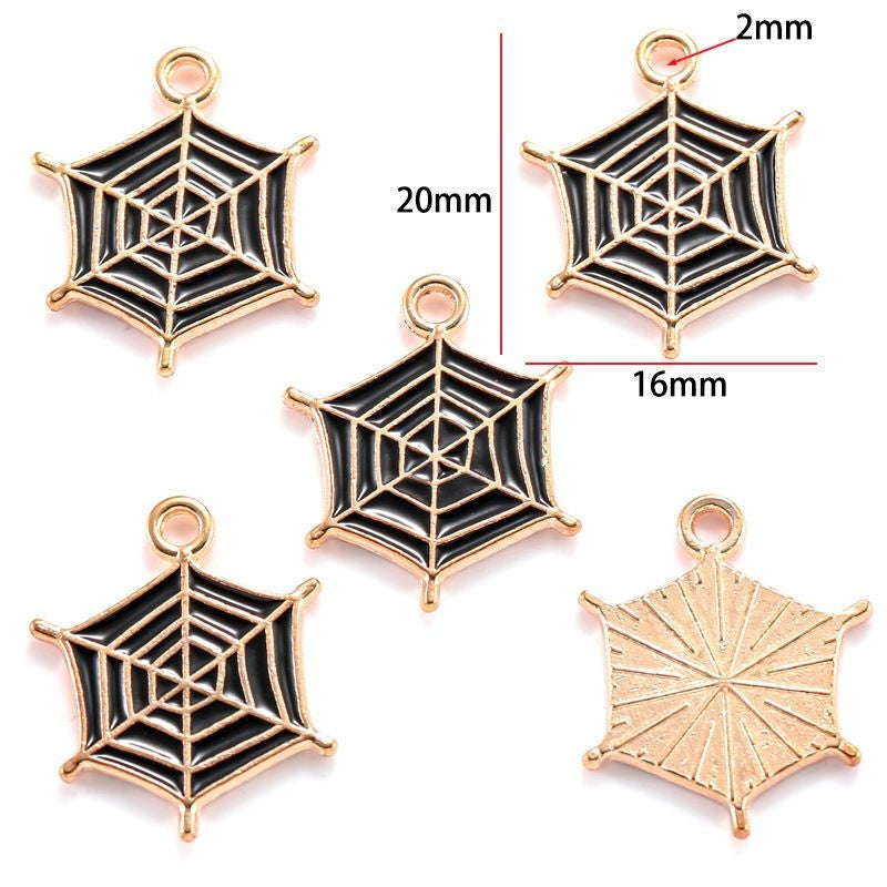 5PCS Halloween Style Theme Jewelry Making Findings Charm #2
