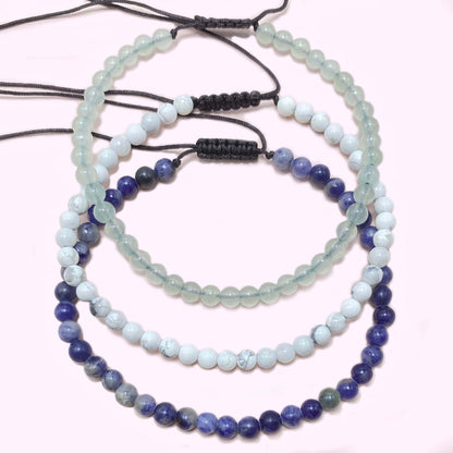 Triple Strand Aventurine to Help Lower Stress & Anxiety Level Crystal Bracelet