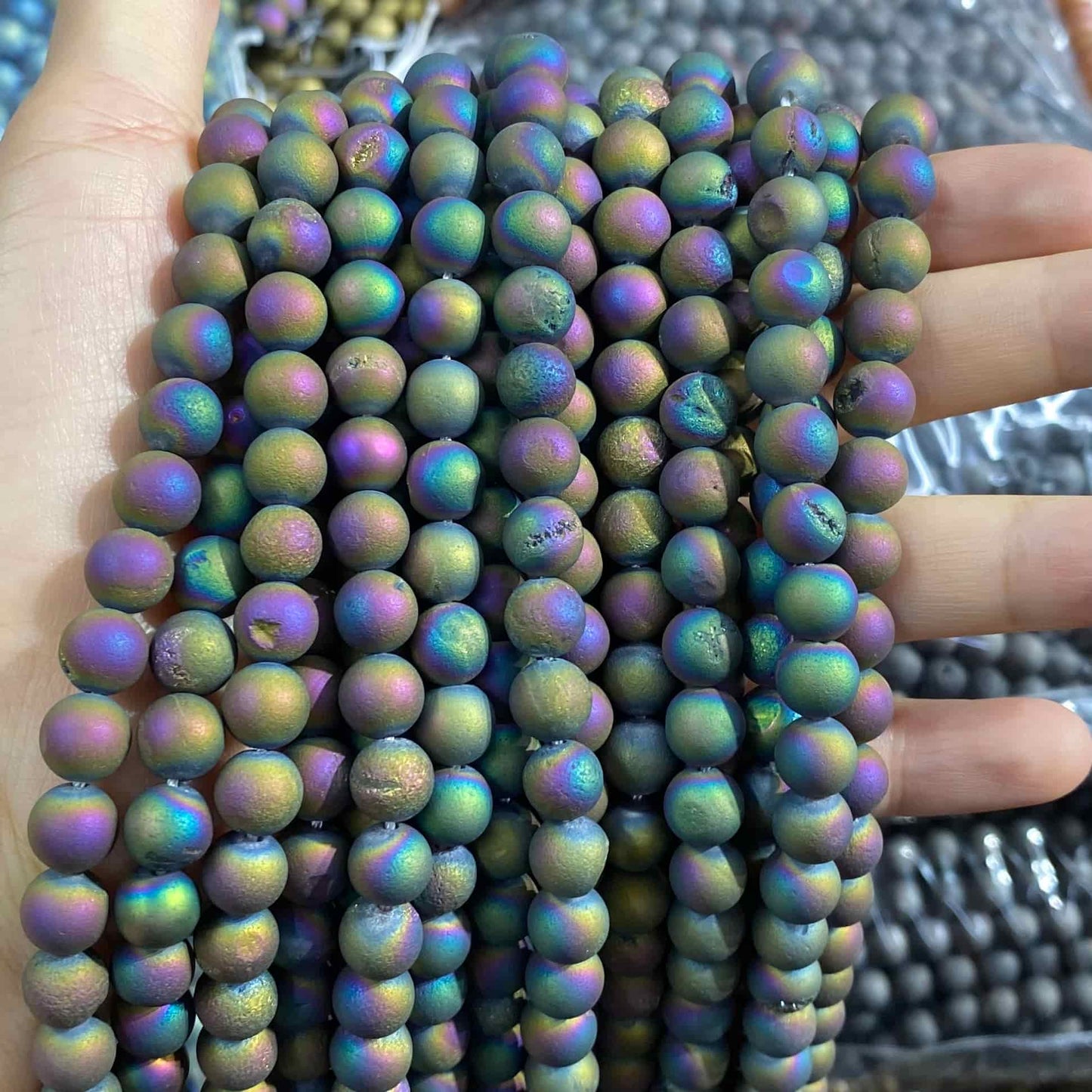 #1 Round Aagte Beads 6mm/8mm/10mm/12mm