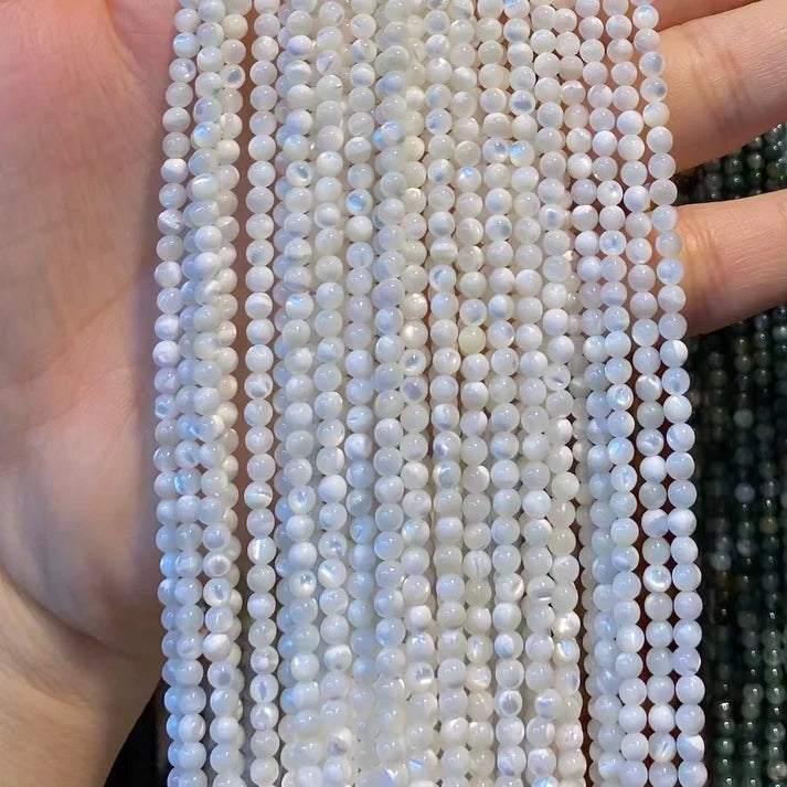 2mm 3mm 4mm Round Mother of Pearl MOP Beads