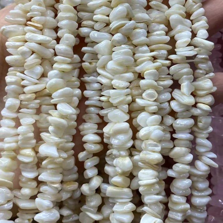 Freeform Chip Mother of Pearl MOP Beads