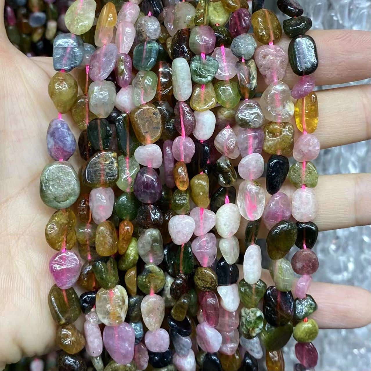 Irregular Smooth Beads 6-8mm Gemstone/Quartz/Jasper/Agate