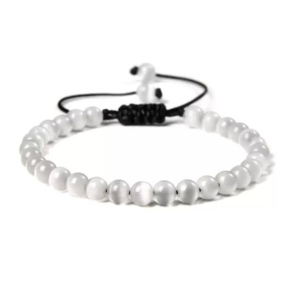 Beads Bracelet Adjustable Rope String Braided Bracelets 4mm 6mm 8mm