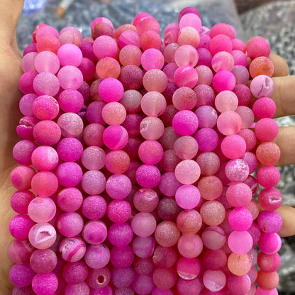 #1 Round Aagte Beads 6mm/8mm/10mm/12mm