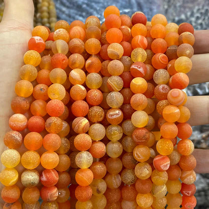 #1 Round Aagte Beads 6mm/8mm/10mm/12mm