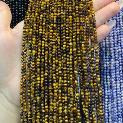 2mm 3mm 4mm Round Tigers Eye Beads