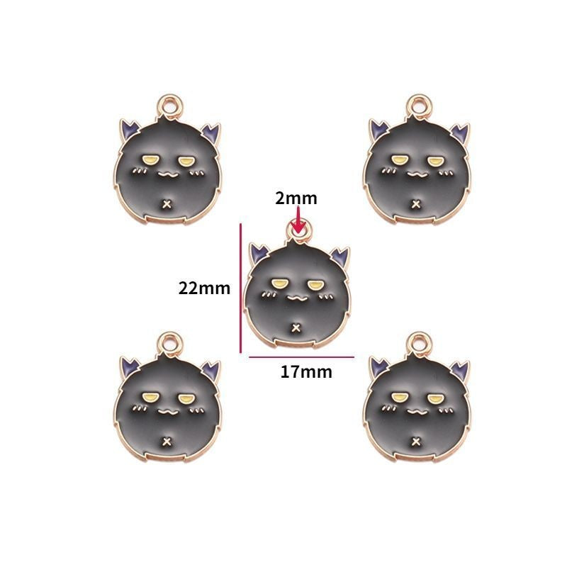 5PCS Halloween Style Theme Jewelry Making Findings Charm #1