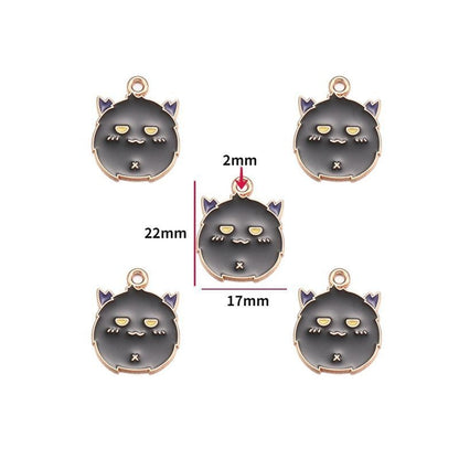 5PCS Halloween Style Theme Jewelry Making Findings Charm #1