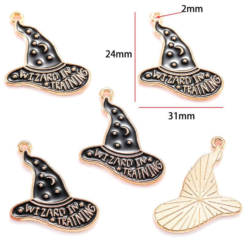 5PCS Halloween Style Theme Jewelry Making Findings Charm #2