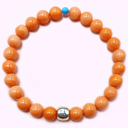 Red Sea Bamboo Coral Crystal Bracelet for Love and Relationship