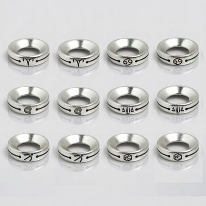 Zodiac Signs Silver Color Spacer Finding for DIY Jewelry Making