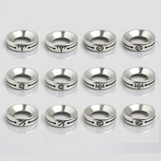 Zodiac Signs Silver Color Spacer Finding for DIY Jewelry Making