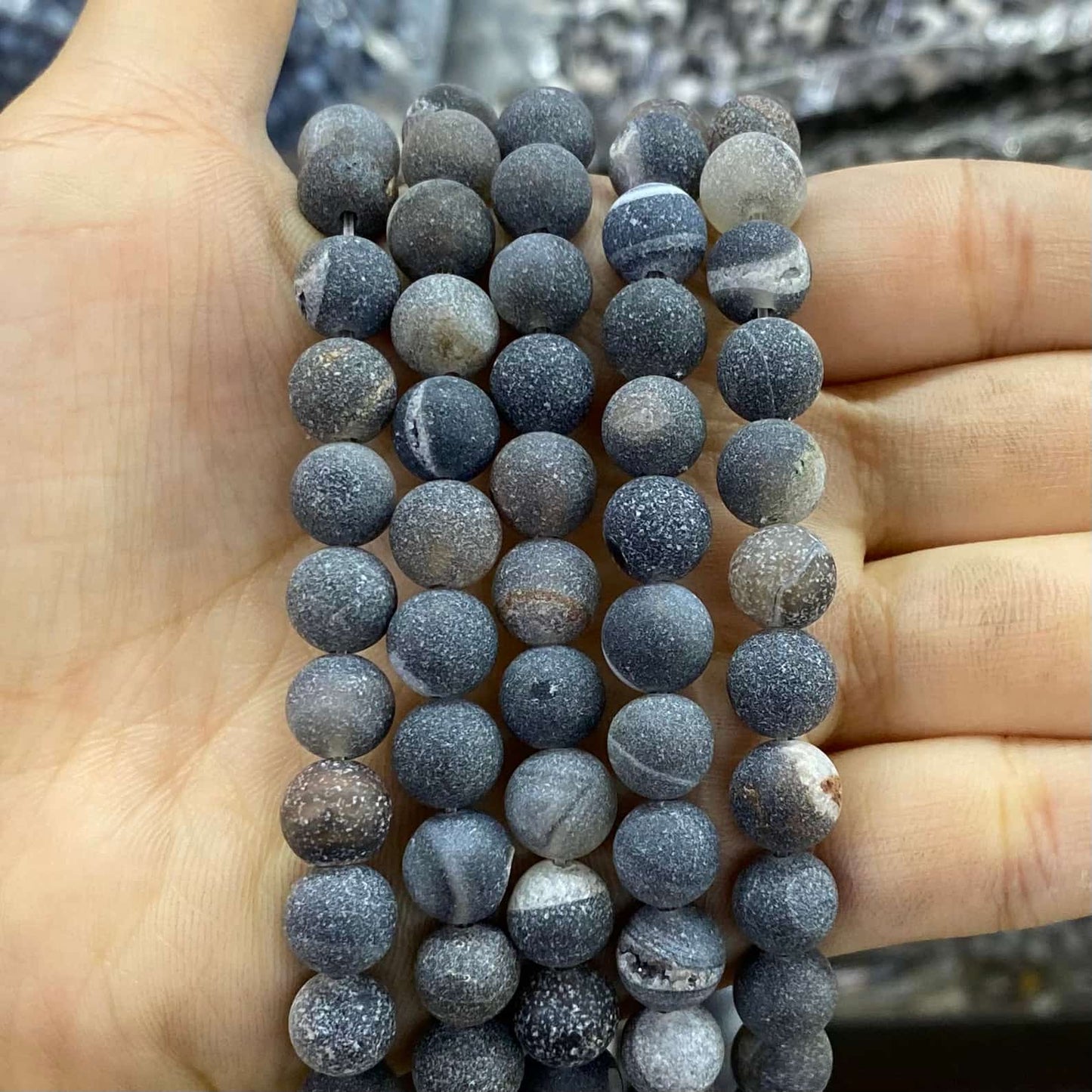 #1 Round Aagte Beads 6mm/8mm/10mm/12mm