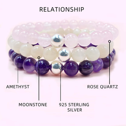 Triple Love Crystal Bracelet for Love and Relationship