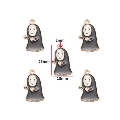 5PCS Halloween Style Theme Jewelry Making Findings Charm #1