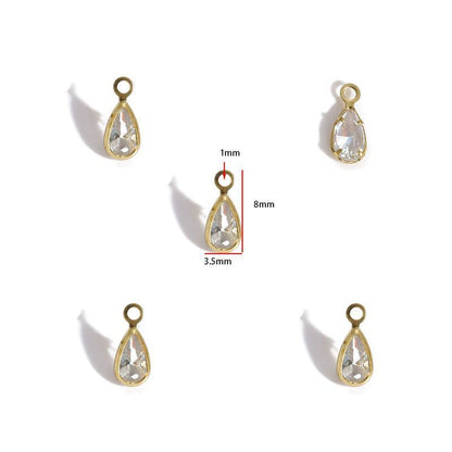 5PCS Crystal Collection Jewelry Making Findings Charm