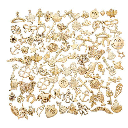 100PCS Assorted Prewter Charms for Jewelry Making