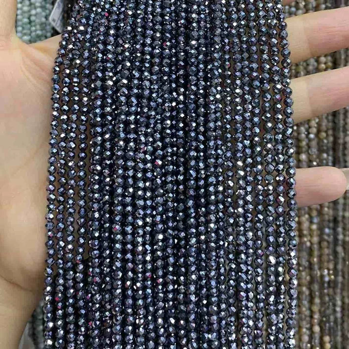 Terahertz Tiny Faceted Round Beads 2mm 3mm 4mm