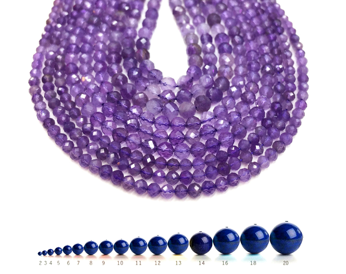 Natural Amethyts Small Size Loose Beads