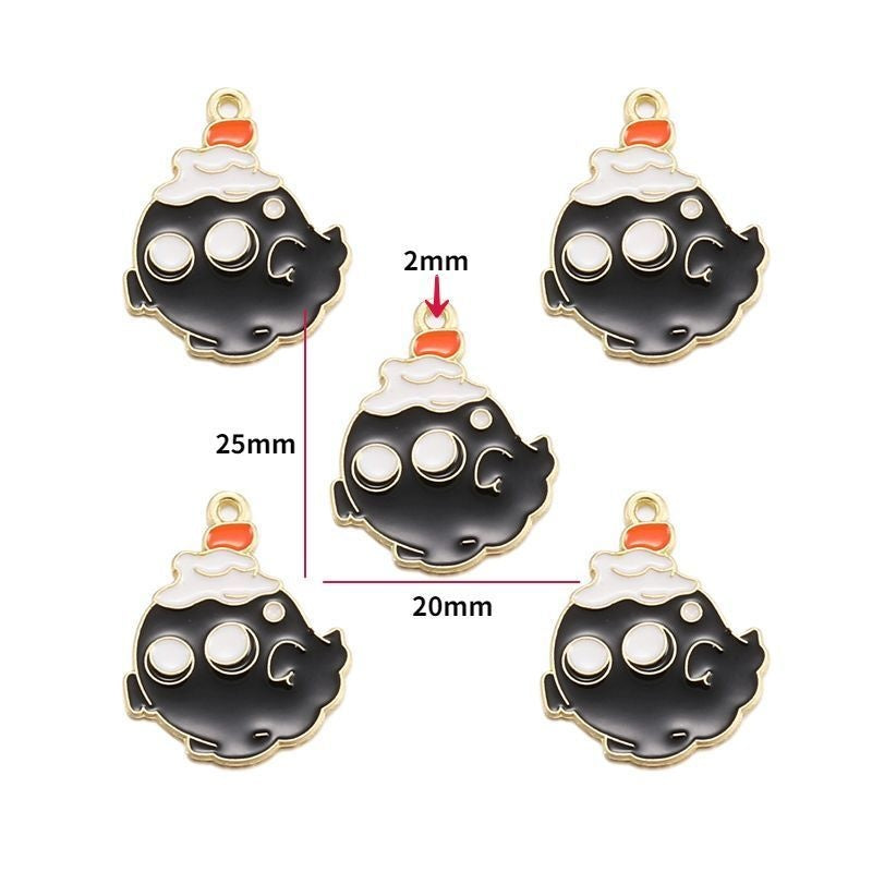 5PCS Halloween Style Theme Jewelry Making Findings Charm #3
