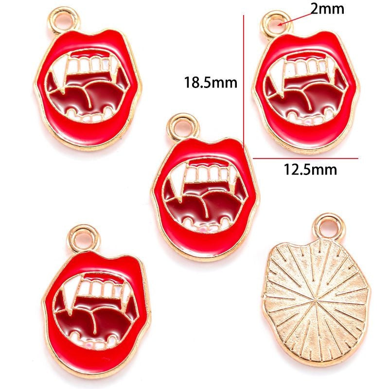 5PCS Halloween Style Theme Jewelry Making Findings Charm #2
