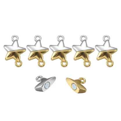 3PCS Magentic Star Clasps for Jewelry Making Findings 15x15mm