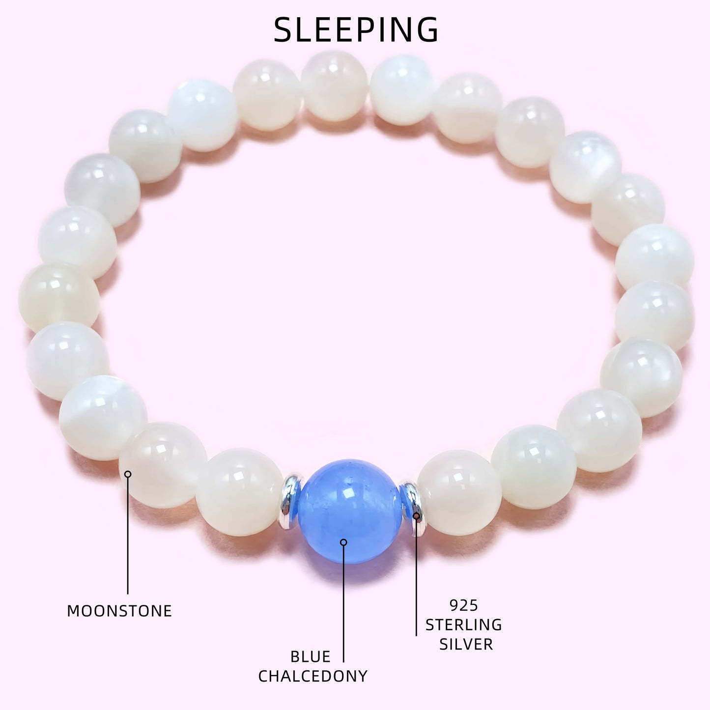 Moonstone Improve Sleep Crystal Bracelet