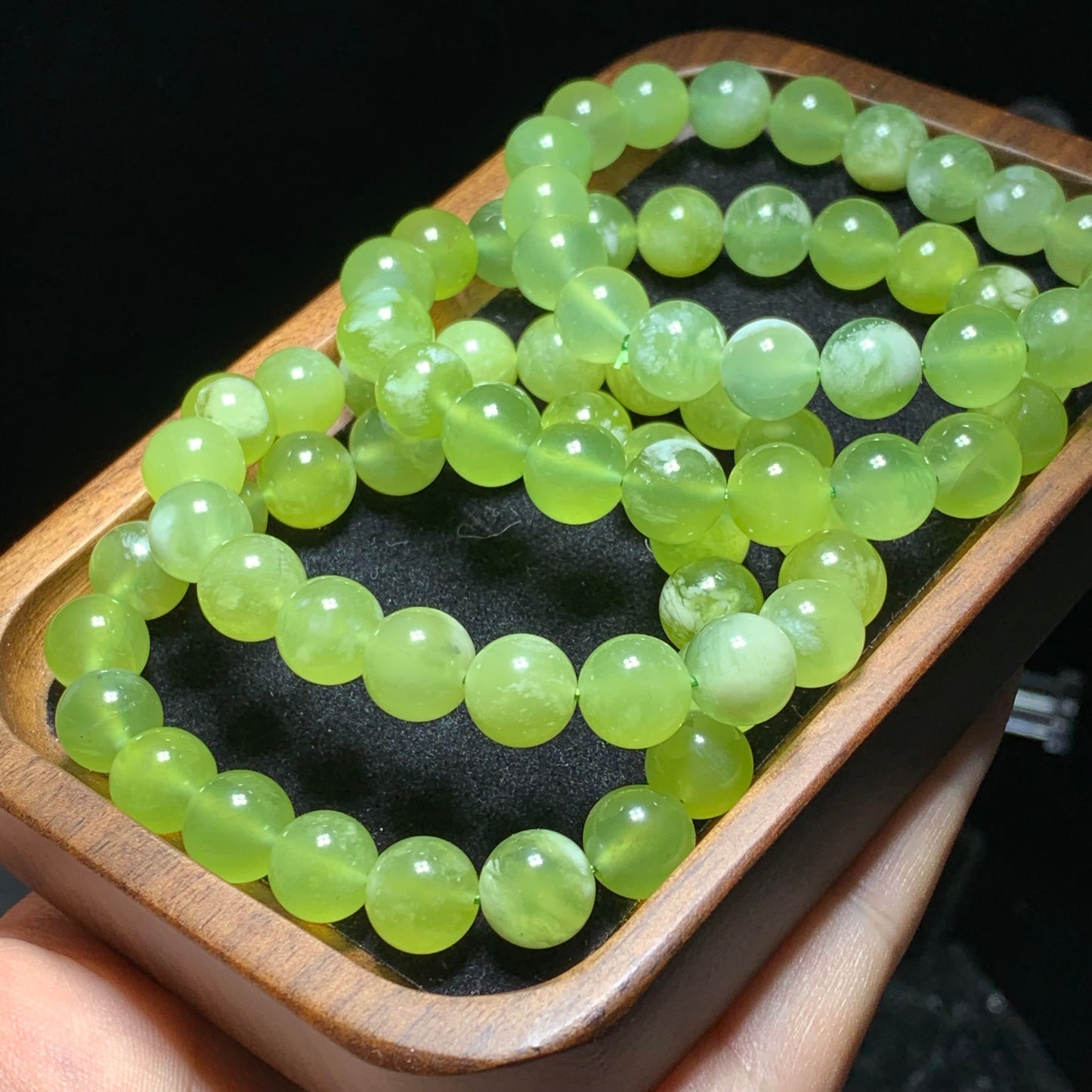Wholesale xiuyan jade crystal bracelet